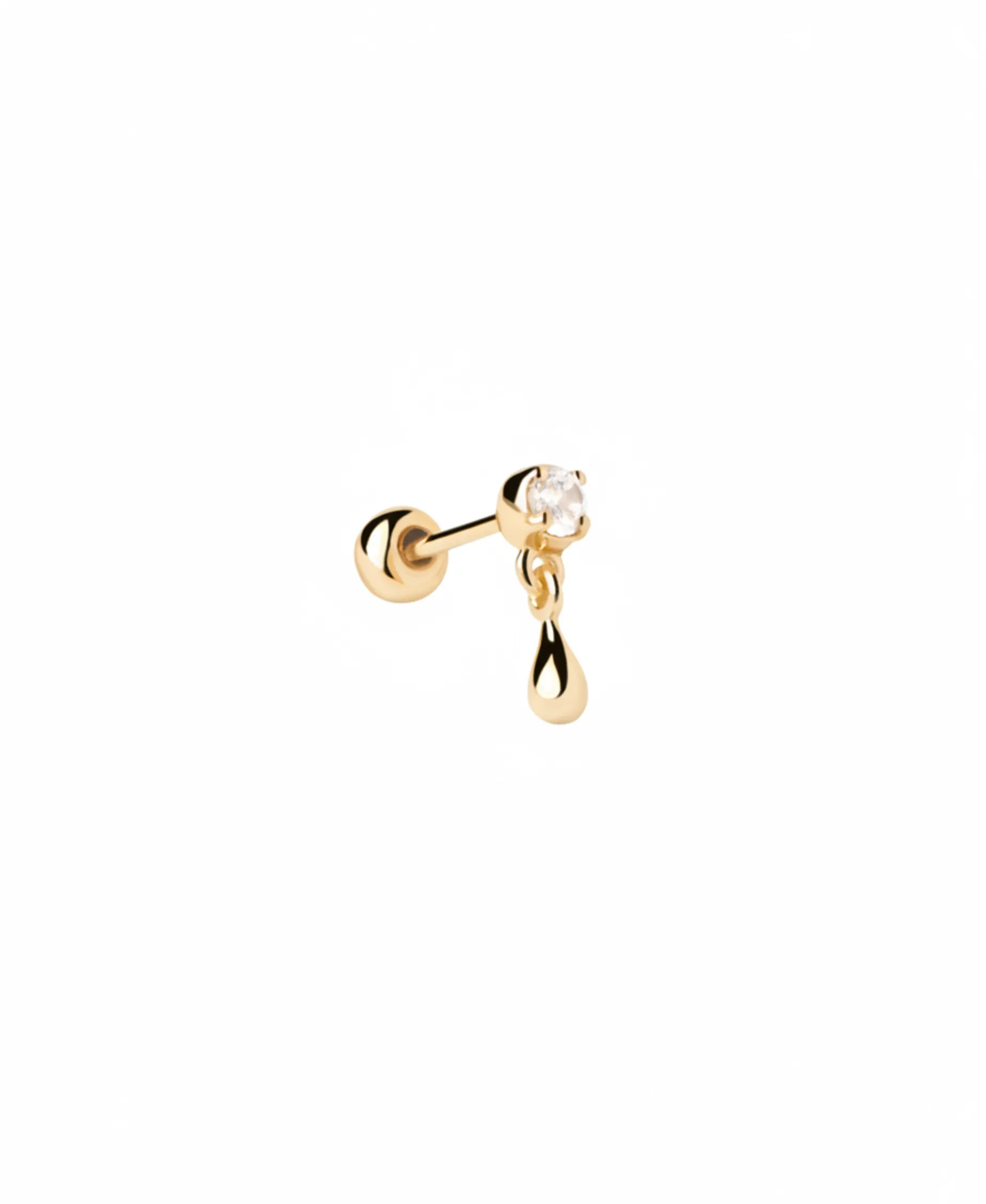 Piercing PDPAOLA Stud Water Plata Baño Oro | PG01-027-U