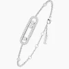 Pulsera Baby Move Pavé Messika en Oro Blanco y Diamantes | 04325-WG