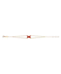 Pulsera Chaumet Jeux de Liens Oro Rosa 18K Diamante y Cornalina | 085123