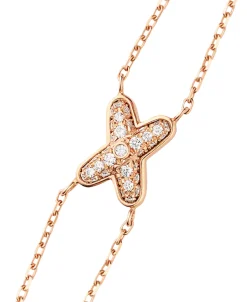 Pulsera Chaumet Jeux de Liens Oro Rosa y Diamantes | 083222