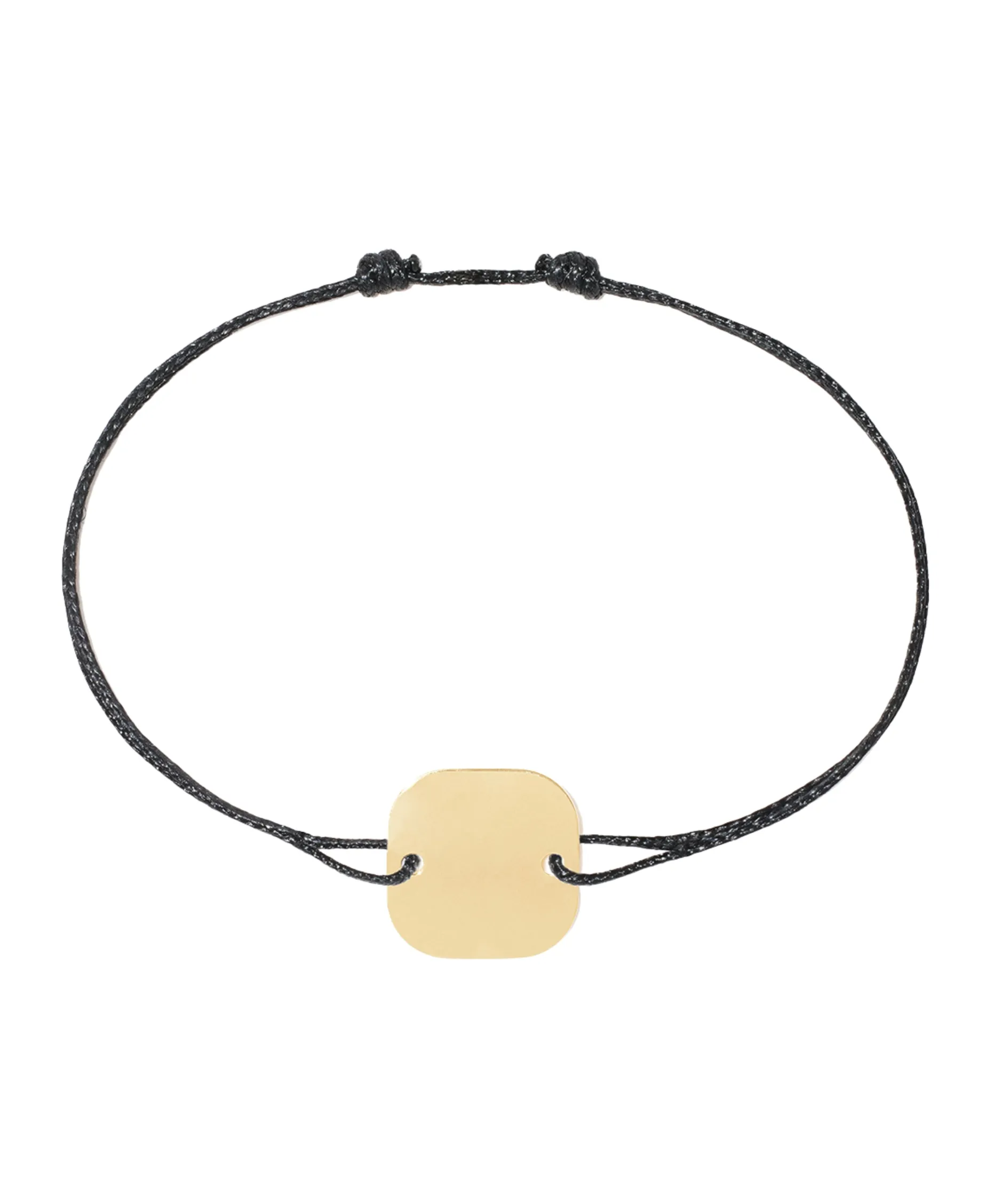 Pulsera Cordón Dinh Van Placa Cuadrada en Oro Amarillo - 336201