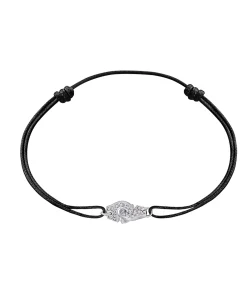 Pulsera de Cordón Dinh Van Menottes Oro Blanco y Diamantes 18K | 319103