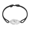 Pulsera de Cordón Menottes Dinh Van Platino Modelo Grande | 319409