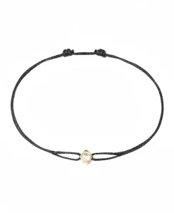 Pulsera Dinh Van Cordón Negro Le Cube Diamant | 308111