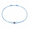 Pulsera Dinh Van Le Cube Cordón Azul y Zafiro Azul | 308811