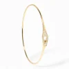 Pulsera Dinh Van Serrure Oro Amarillo y Pavé de Diamantes | 334121