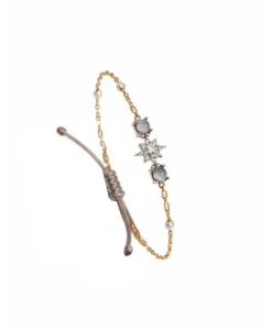 Pulsera Estrella DELCERRO Plata con Cadena | 10700CA