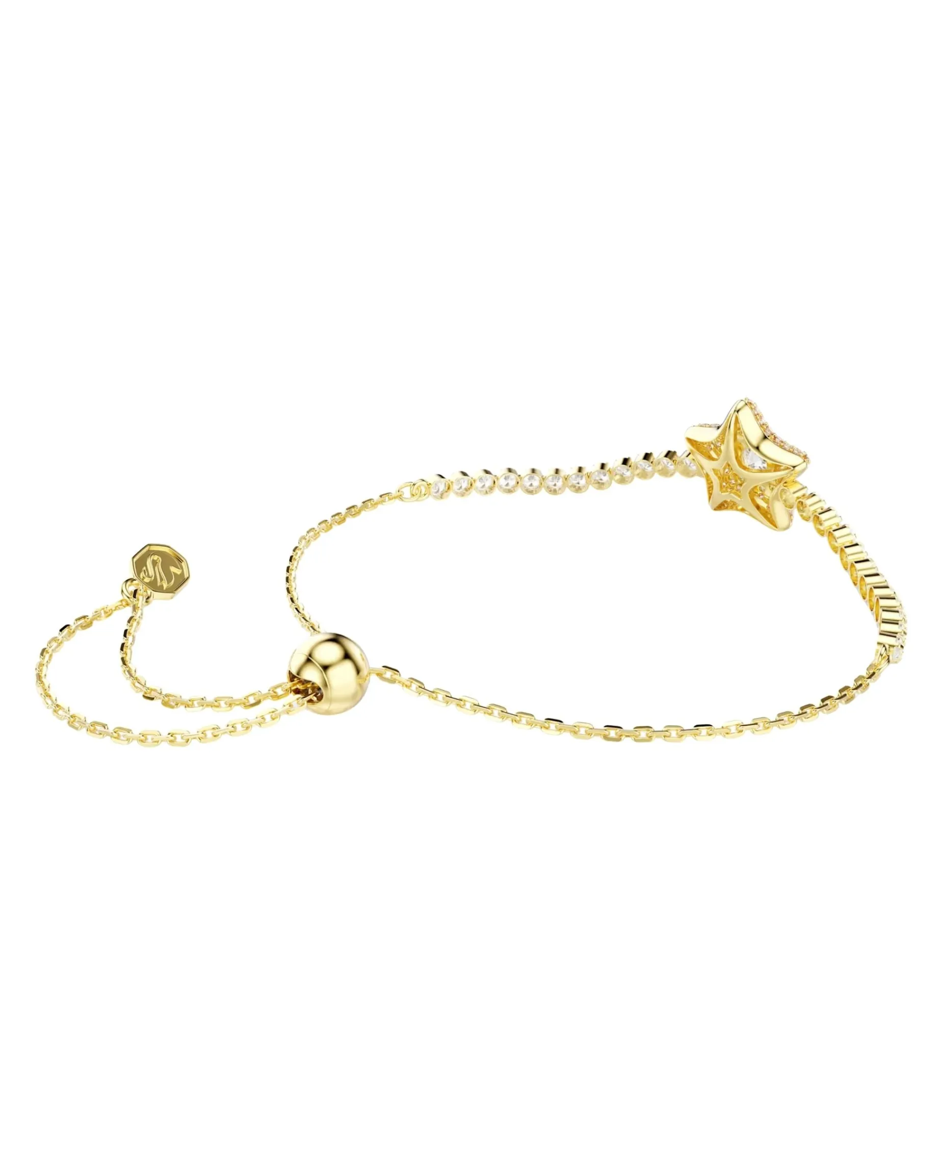 Pulsera Estrella Swarovski Sublima Plata Dorada Circonita | 5760559