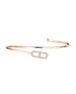 Pulsera Flexible Messika Move Uno Pavé Oro Rosa | 11134-PG-M