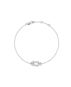 Pulsera FRED Cadena Force 10 XS Oro Blanco y Diamantes | 6B1127