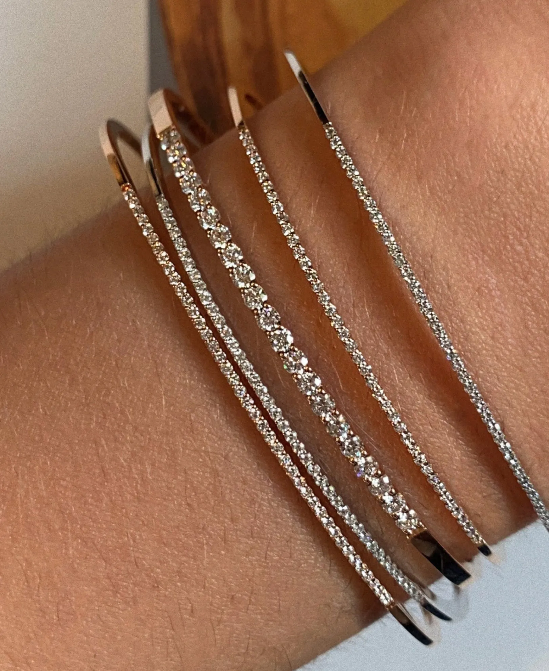 Pulsera Gold&Roses Shewel Grande Oro Rosa y Diamantes | GR-260.3