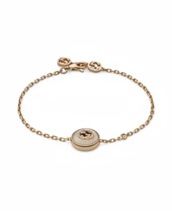 Pulsera Gucci Interlocking Con Diamantes Oro Rosa | YBA786749001017
