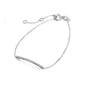 Pulsera LECARRÉ Barra Oro Blanco y Diamantes | GC003OB.00