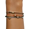 Pulsera LECARRÉ Pepita Oro Macramé Grey | GC056OA.GR