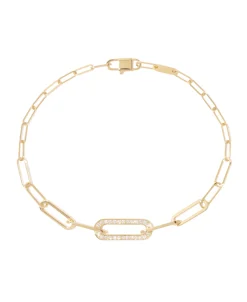 Pulsera Maillon Dinh Van Modelo Pequeño Oro Amarillo - 360421