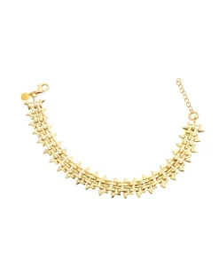 Pulsera Marina García Panther Plata Bañada en Oro | 91238UD