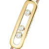 Pulsera Messika Care(s) Cordón Beige y Oro Amarillo | 14099-YG