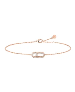 Pulsera Messika Care(s) Oro Rosa Con Pavé | 12075-PG