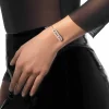 Pulsera Messika Move Classique Ciselé Oro Blanco | 14586-WG