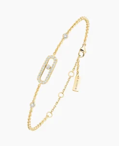 Pulsera Messika Move Uno Pavé de Diamantes en Oro amarillo | 04706-YG
