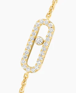 Pulsera Messika Move Uno Pavé de Diamantes en Oro amarillo | 04706-YG