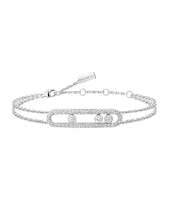 Pulsera Messika Oro Blanco Diamante Move Pavé | 03995-WG