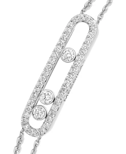 Pulsera Messika Oro Blanco Diamante Move Pavé | 03995-WG