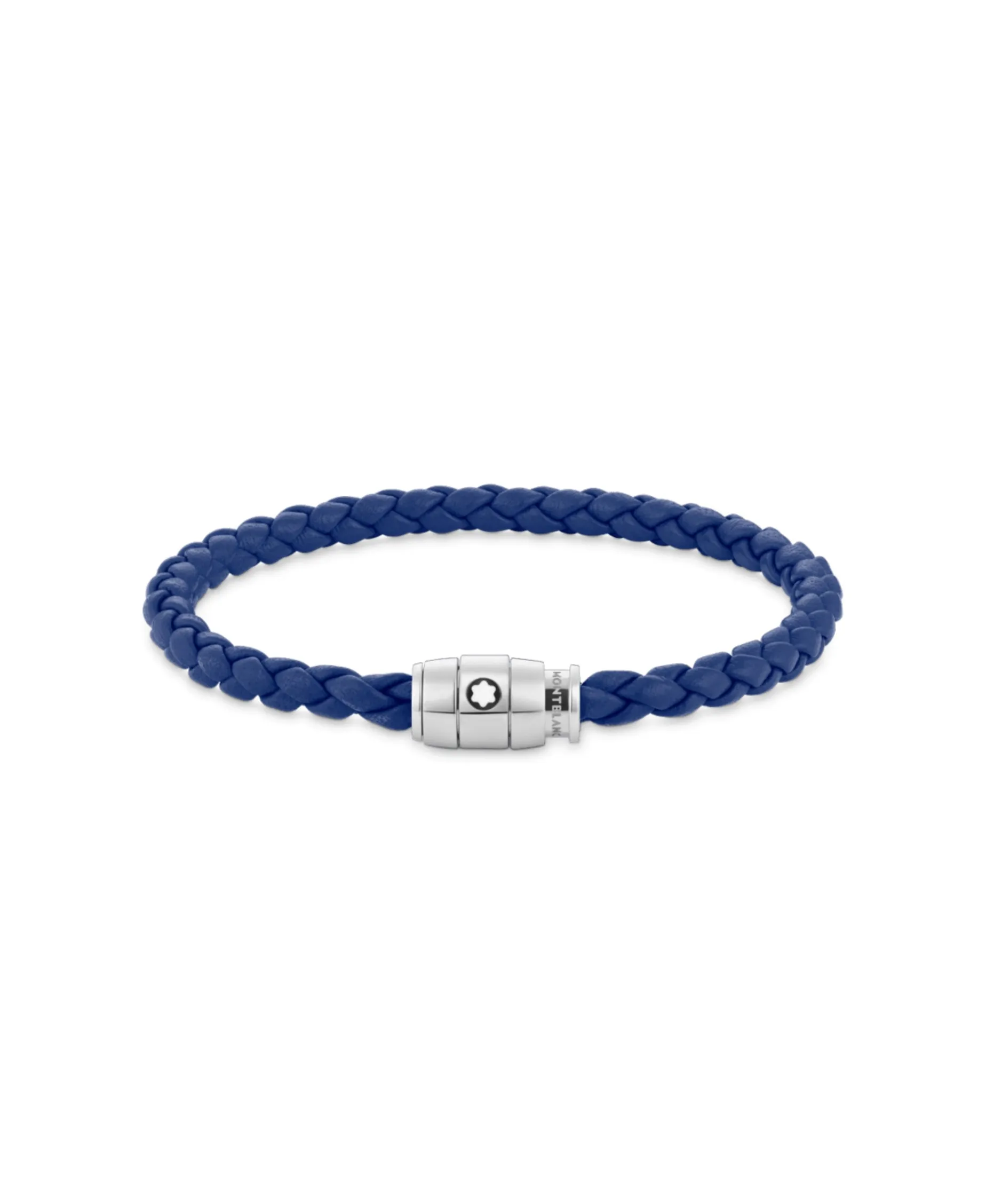 Pulsera MONTBLANC Meisterstück Piel Azul Cierre Acero 3 anillas | 130899