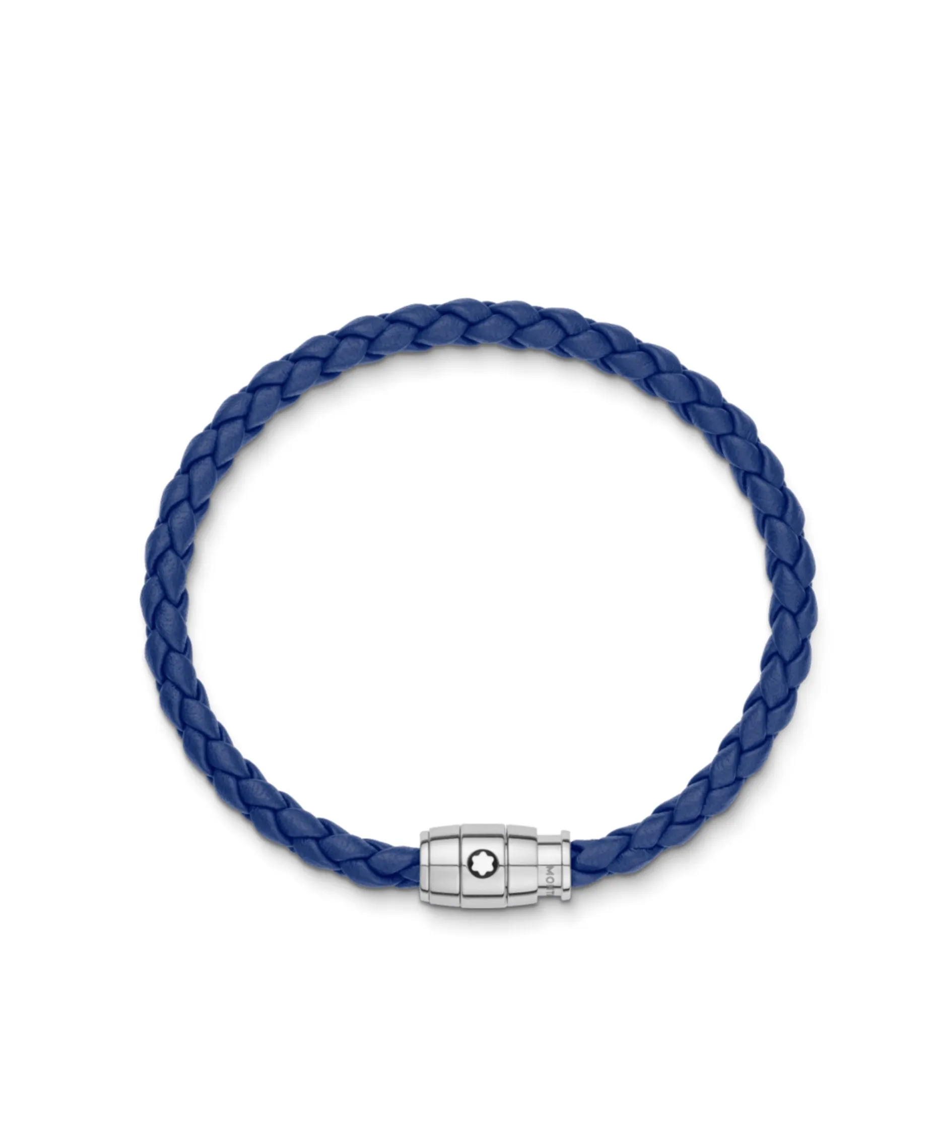 Pulsera MONTBLANC Meisterstück Piel Azul Cierre Acero 3 anillas | 130899