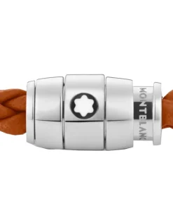 Pulsera MONTBLANC Meisterstück Piel Naranja Cierre Acero - 134062