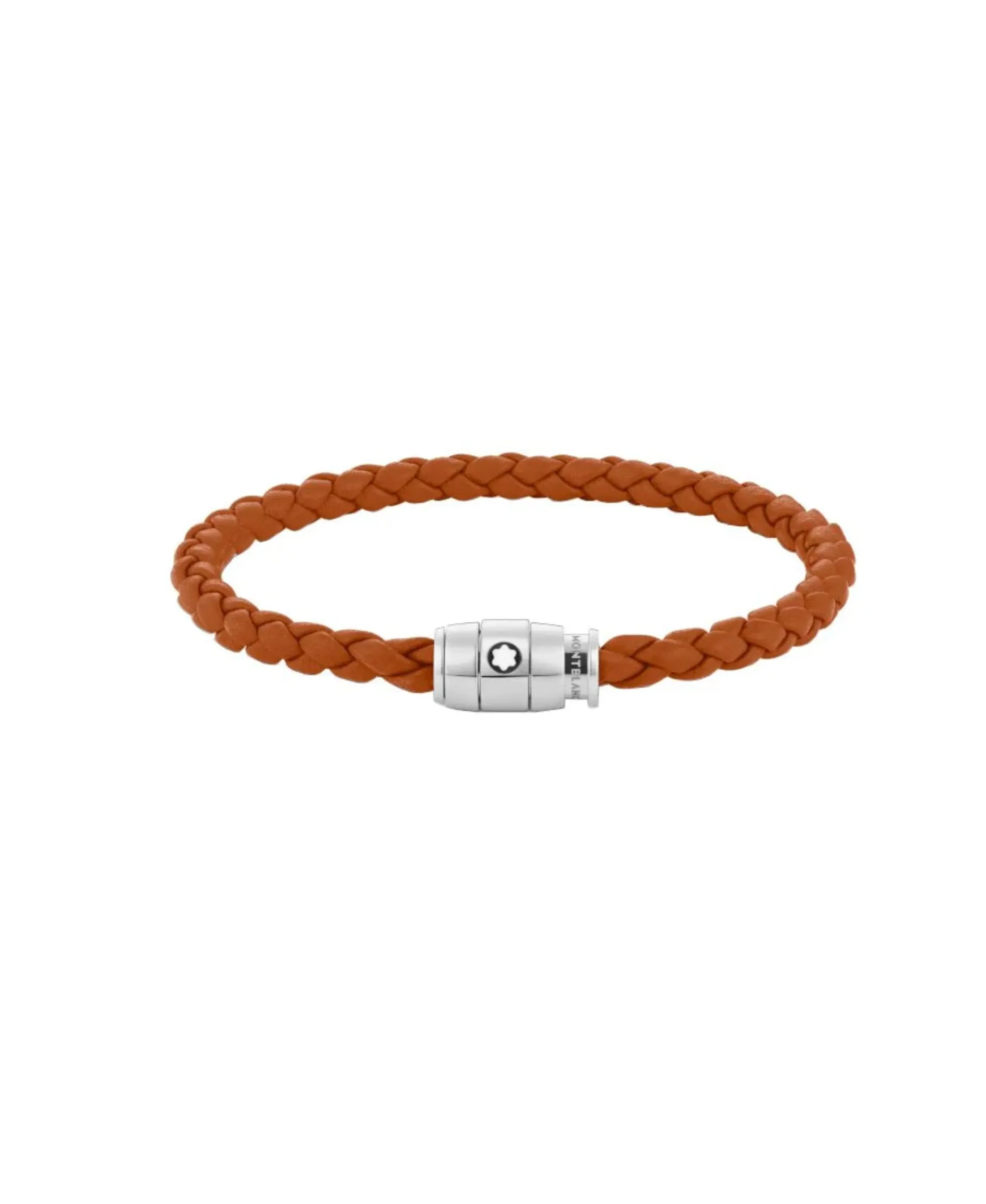 Pulsera MONTBLANC Meisterstück Piel Naranja Cierre Acero - 134062