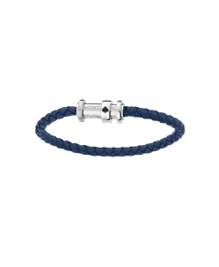 Pulsera MONTBLANC Meisterstück “La Vuelta al Mundo en 80 Días” Piel Azul Cierre Acero | 12834460