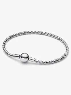 Pulsera PANDORA de Cadena Alada y Cierre Redondo Plata - 594028C00-21