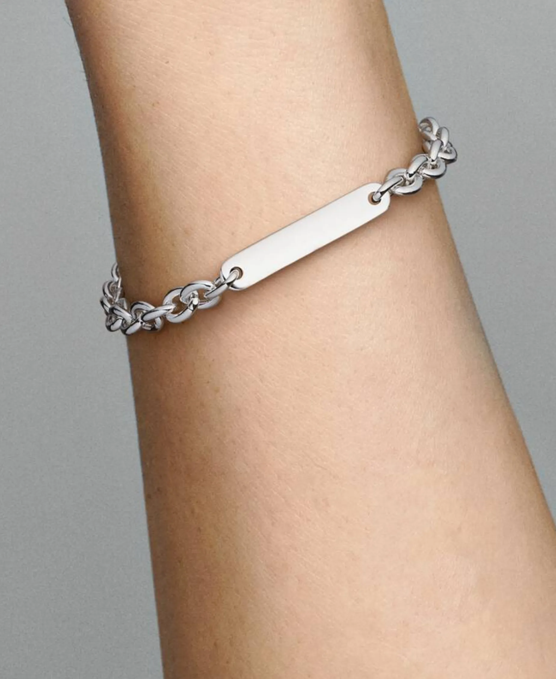 Pulsera Pandora Eslabones con Barra Grabable | 599523C00