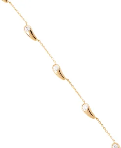 Pulsera PDPAOLA Becca 5 Gotas Plata Baño Oro | PU01-933
