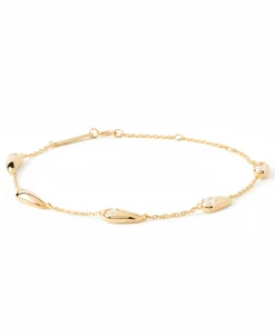 Pulsera PDPAOLA Becca 5 Gotas Plata Baño Oro | PU01-933