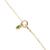 Pulsera PDPAOLA Lily Verde Plata Baño Oro | PU01-775-U