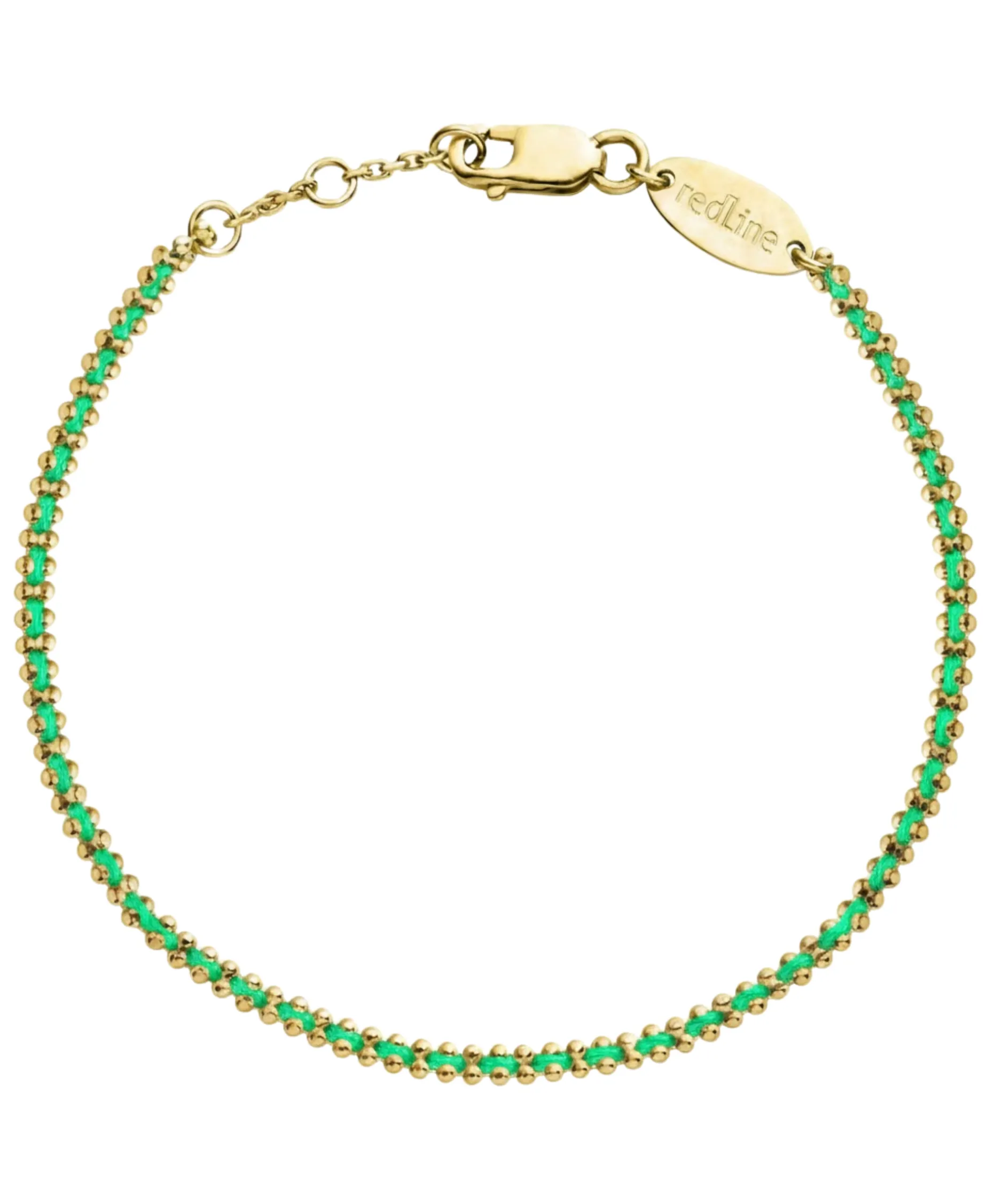 Pulsera Redline Aurore Oro Amarillo Hilo Verde | 617J