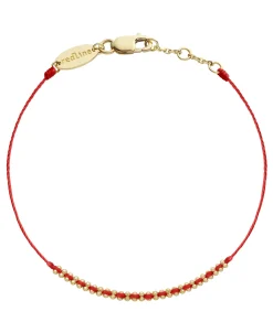 Pulsera Redline Eclipse Oro Amarillo Hilo Rojo | 616J