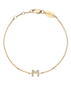 Pulsera Redline My Latter Pavé Oro Amarillo | 771MJ