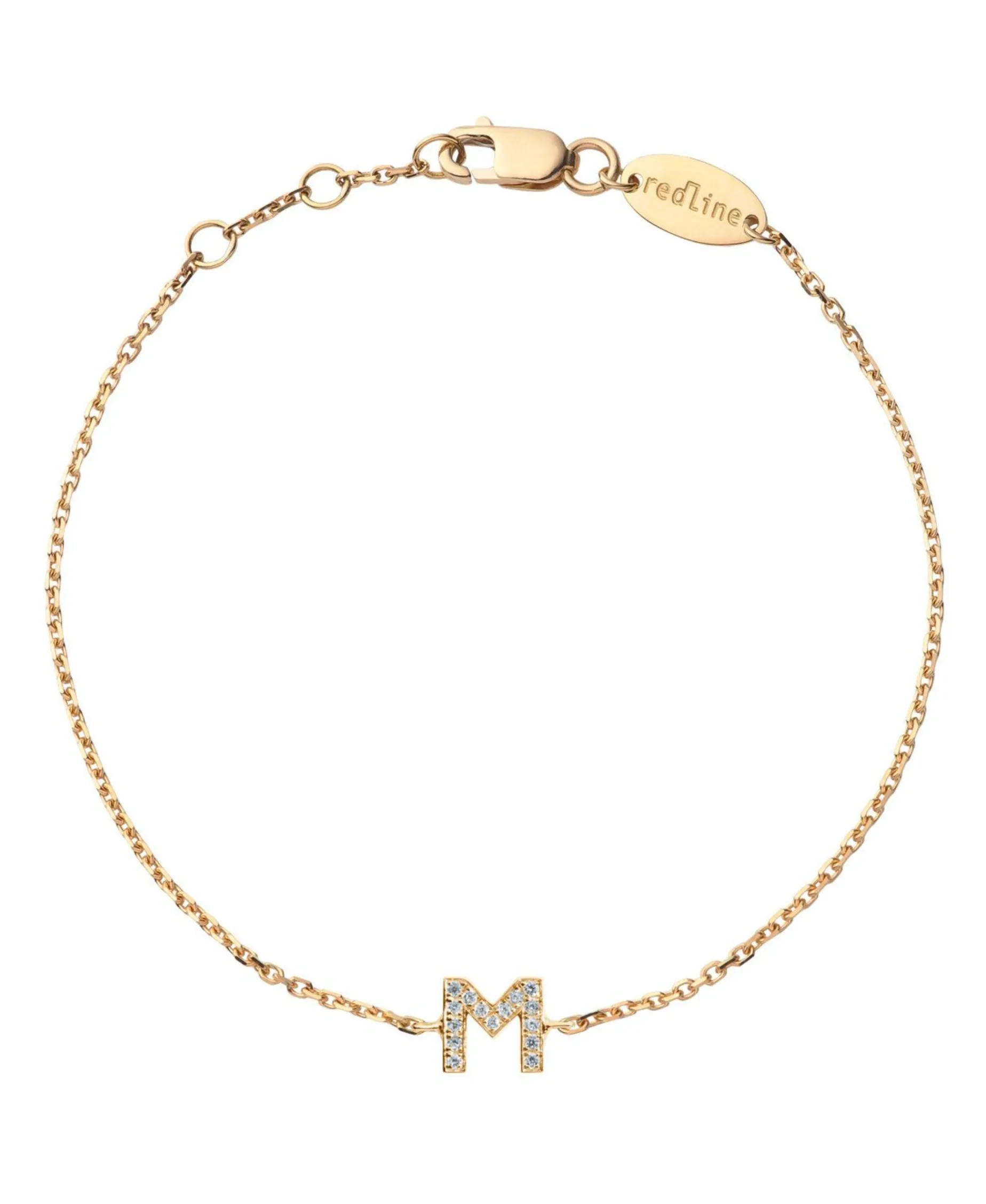 Pulsera Redline My Latter Pavé Oro Amarillo | 771MJ