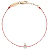 Pulsera Redline Rabbit mini Oro Rosa Hilo Rojo | 849R