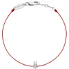 Pulsera Redline Rabbit Oro Blanco Hilo Rojo | 849B