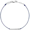 Pulsera Redline Tabue Oro Blanco Hilo Azul | 6B