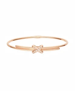Pulsera Rígida Chaumet Jeux de Liens Oro Rosa y Diamantes | 081776