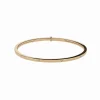 Pulsera Rígida con 8 Diamantes en Oro Amarillo