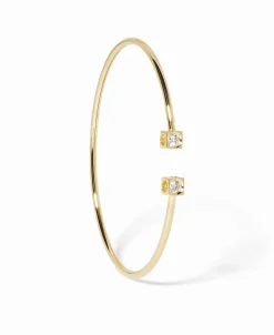 Pulsera Rígida dinh van Le Cube Diamant Mediano Oro Amarillo Diamantes | 308311