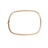 Pulsera Rígida Rectangular en Oro Amarillo