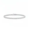 Pulsera Rivière con Diamantes 3,50 cts en Oro Blanco