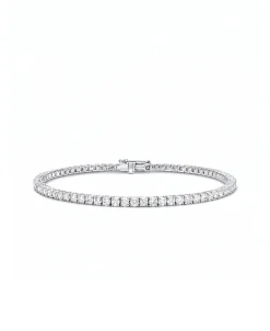 Pulsera Rivière con Diamantes 3,50 cts en Oro Blanco